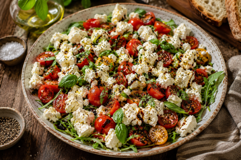 Tomato, Feta & Balsamic Salad.
